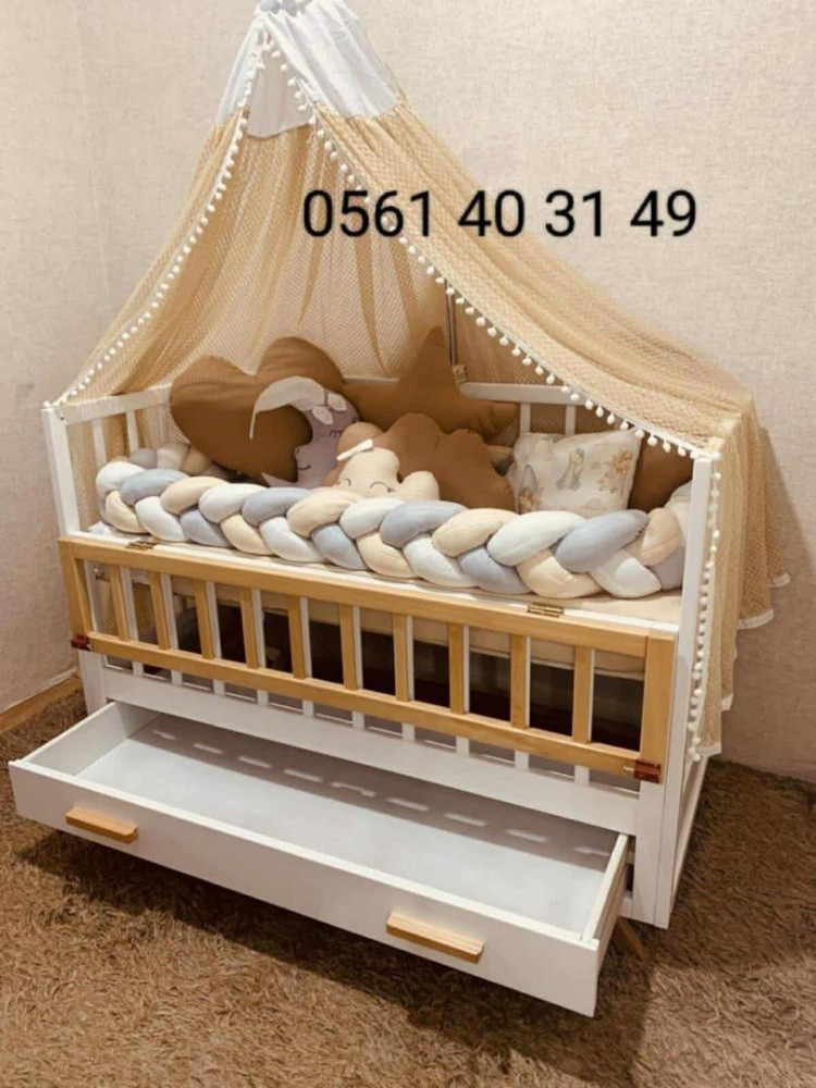 lit pour bébé bois hêtre - 4