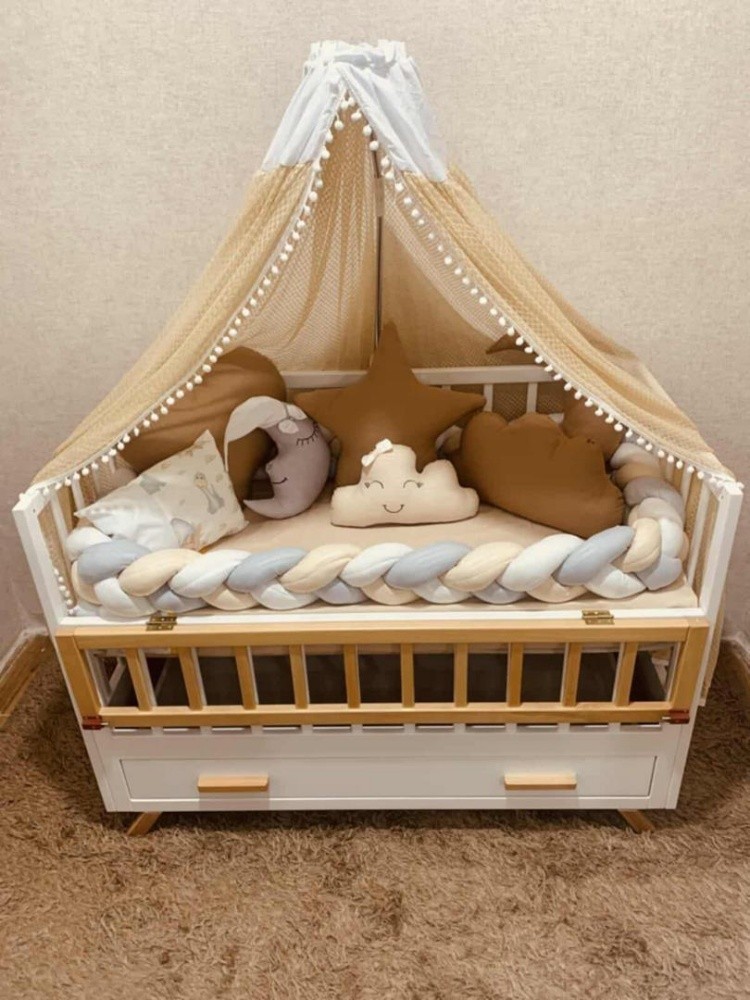 lit pour bébé bois hêtre - 1