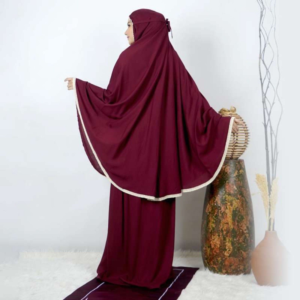طقم صلاة نسائي مع جهاز تسبيح - 8