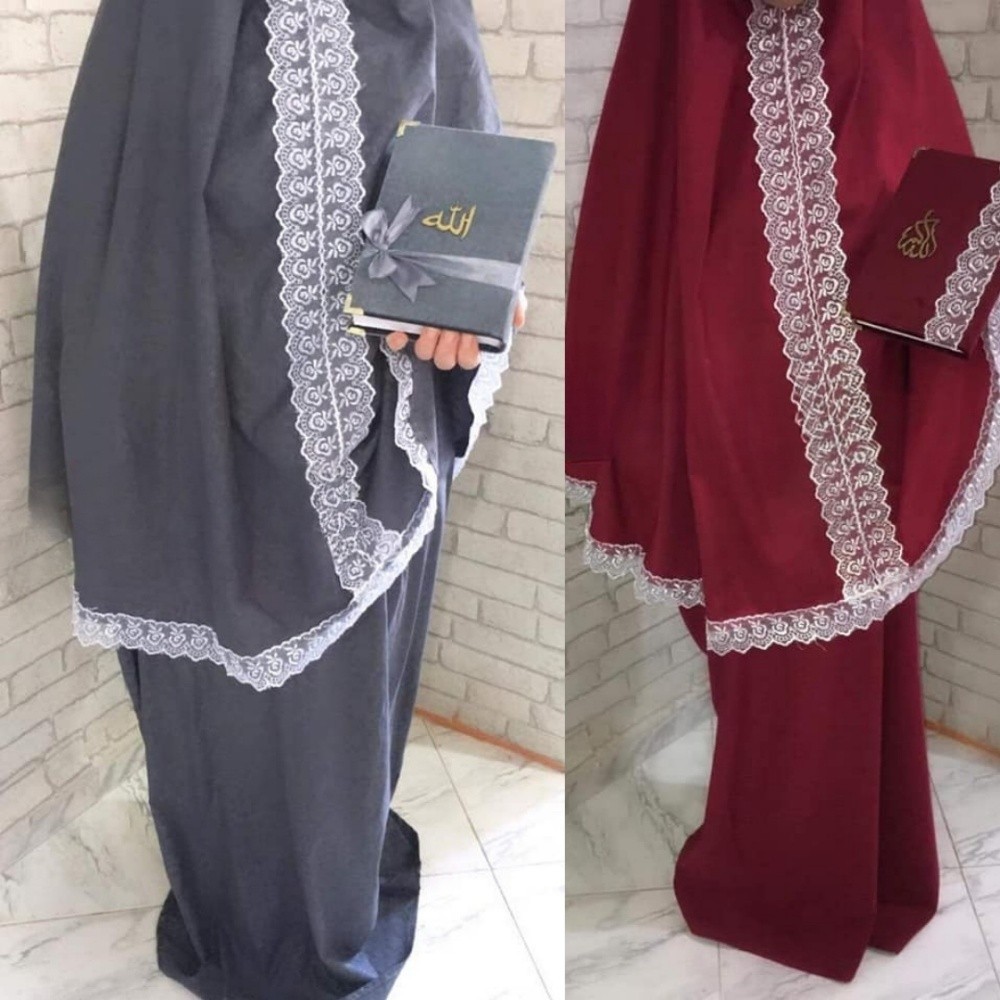 طقم صلاة نسائي مع جهاز تسبيح - 2