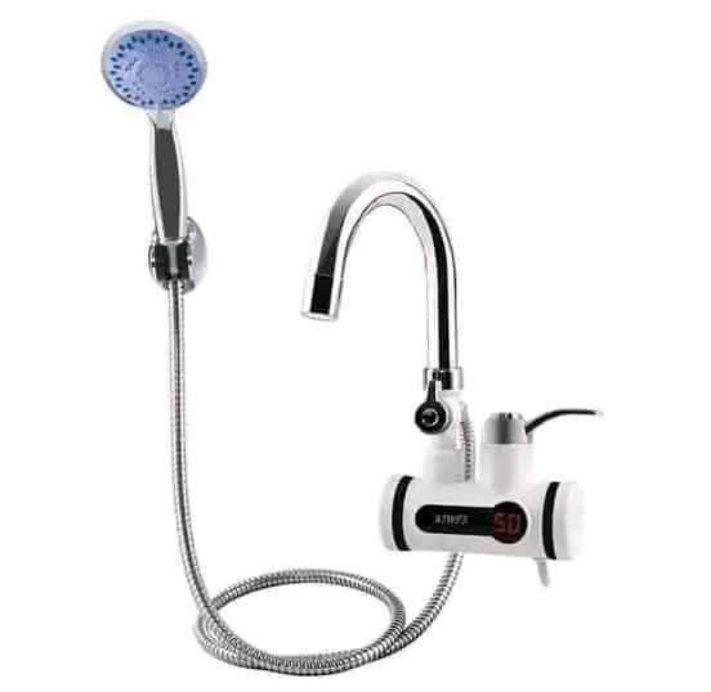 Water heating tap with sprinkler - 3