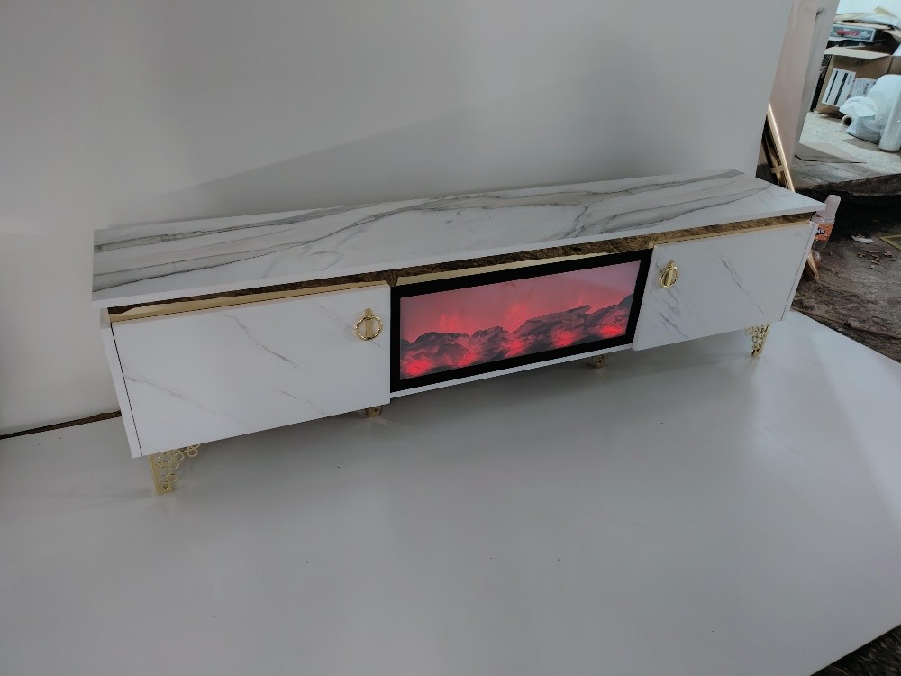 meuble TV avec cheminée - 4