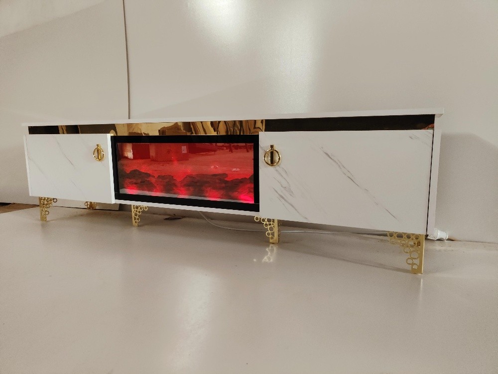 meuble TV avec cheminée - 2
