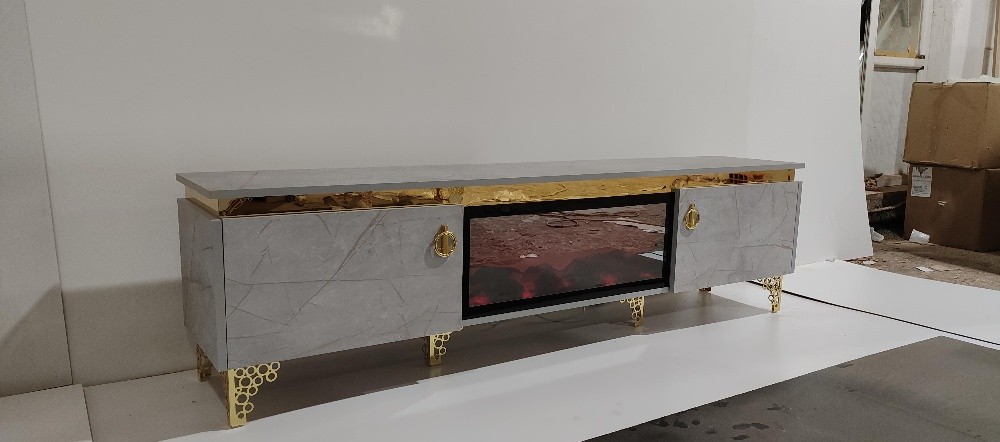 meuble TV avec cheminée - 3