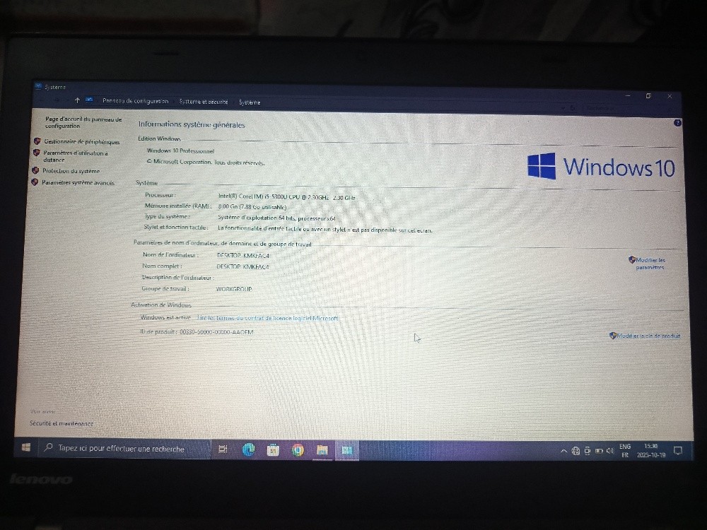 Ordinateur Lenovo ThinkPad - 8