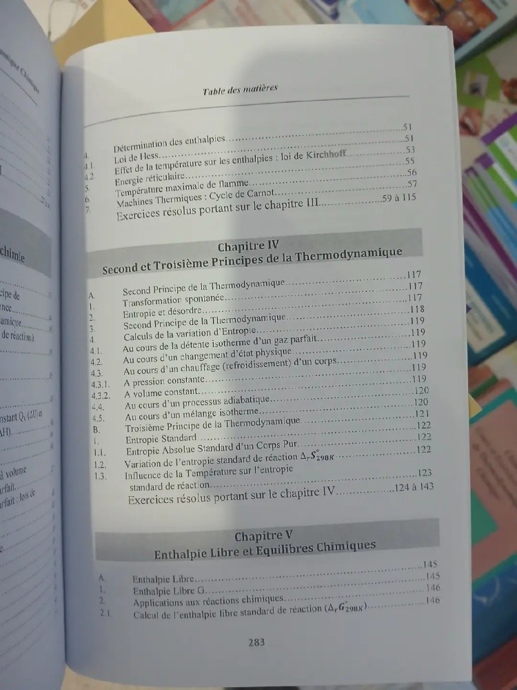 livre thermodynamique chimique - 5