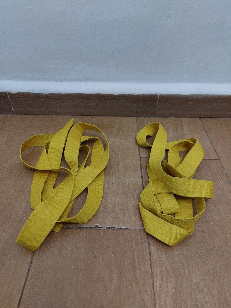Ceinture jaune judo karate - 1