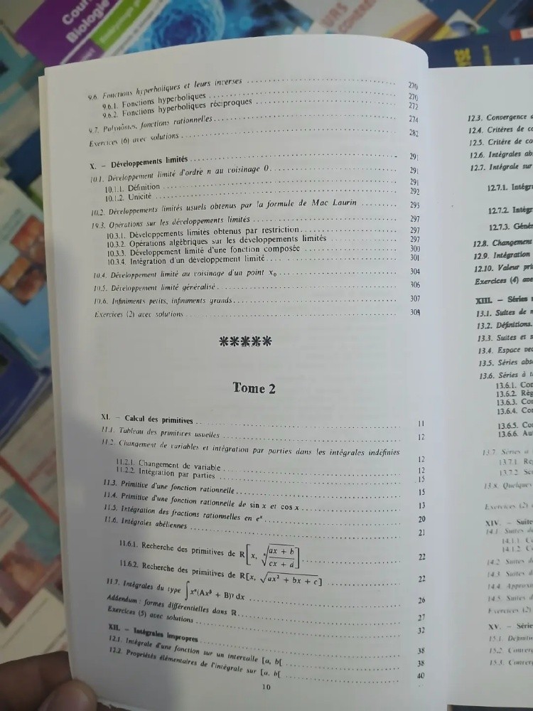livre éléments d'analyse tome - 5