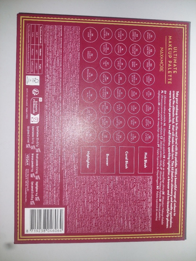Pallete maquiallage Maxe&More - 4