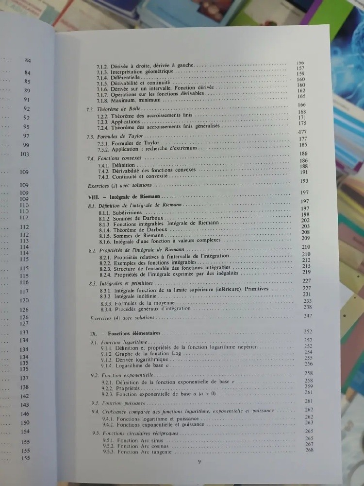 livre éléments d'analyse tome - 7