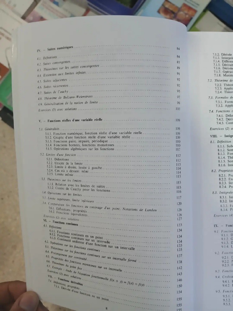 livre éléments d'analyse tome - 6