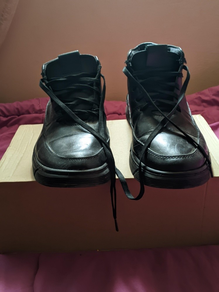 Bottes hautes en cuir véritable, - 3