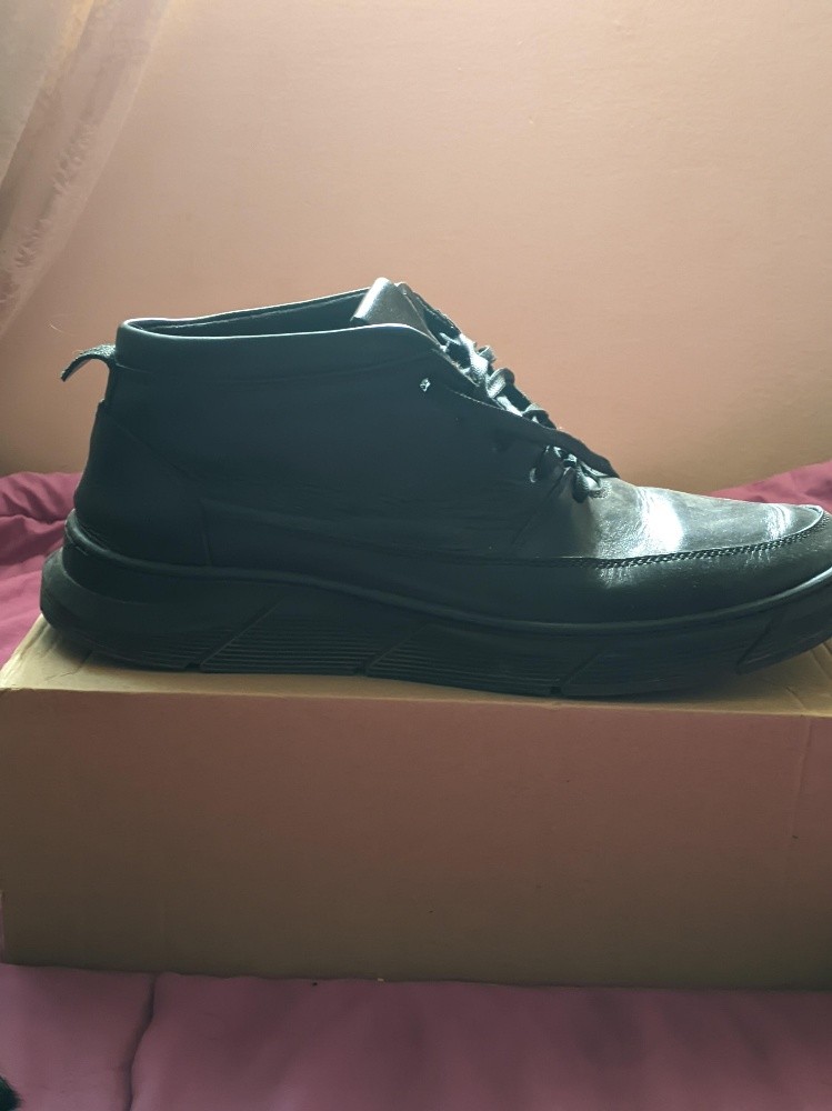 Bottes hautes en cuir véritable, - 4