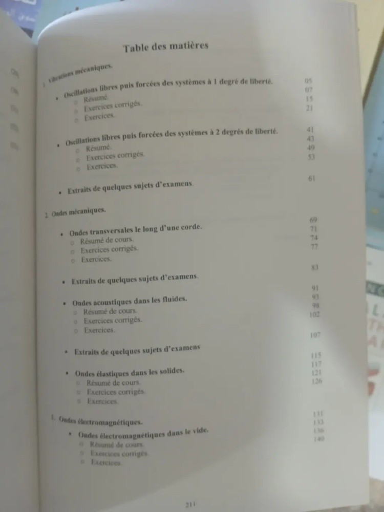 Livre Vibrations et ondes - 5