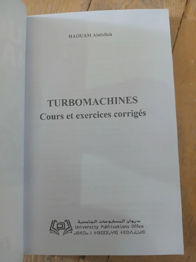 TURBOMACHINES Cours et exercices - 2