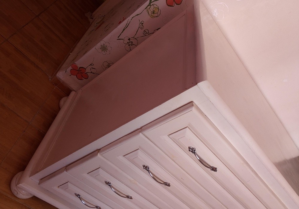 commode bois rouge - 2