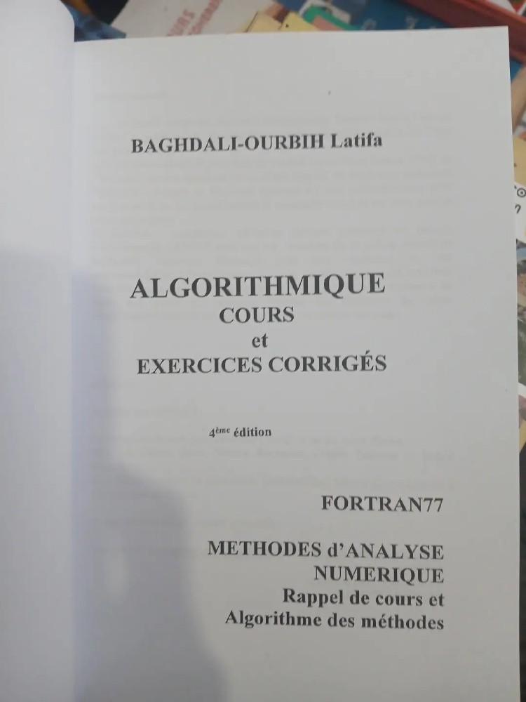 Livre Algorithmique - 2