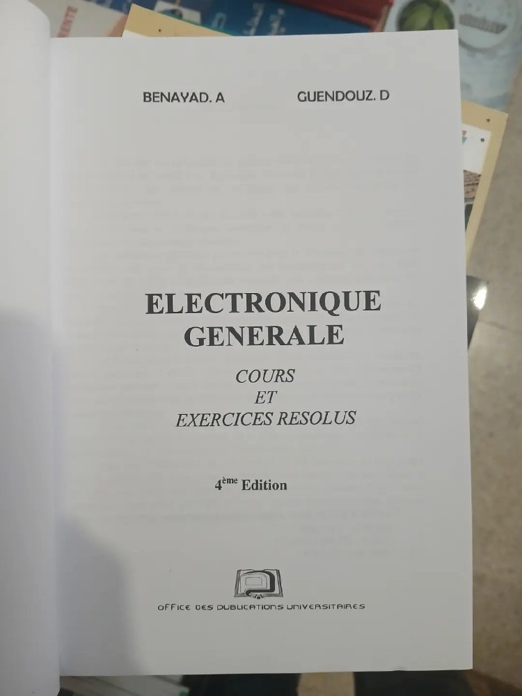 Livre Electronique Générale - 2