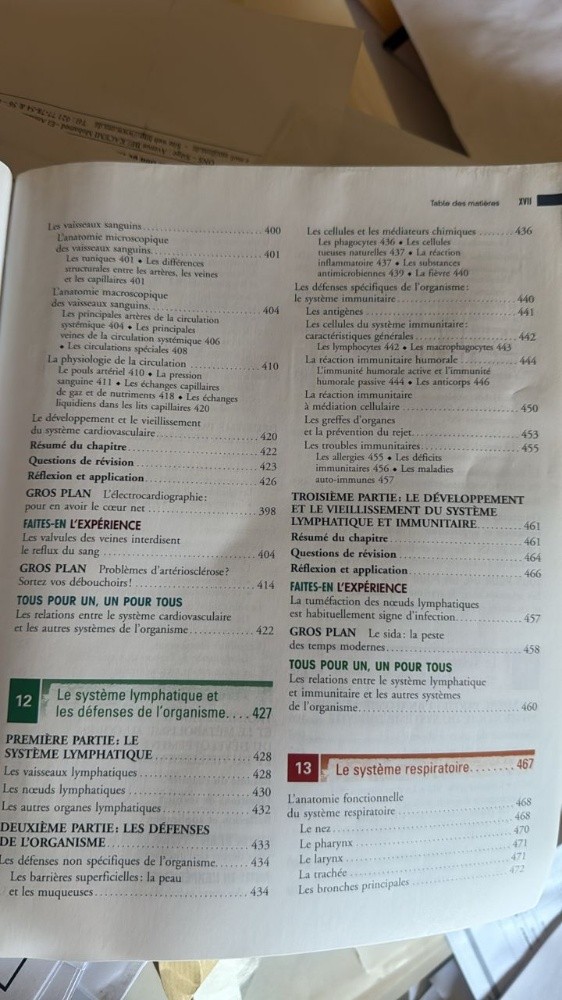Livre biologie humaine - 8