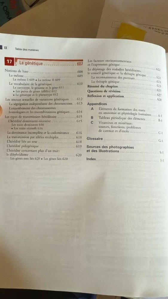 Livre biologie humaine - 10