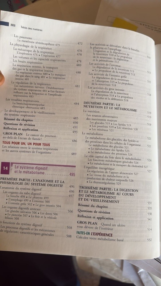 Livre biologie humaine - 7