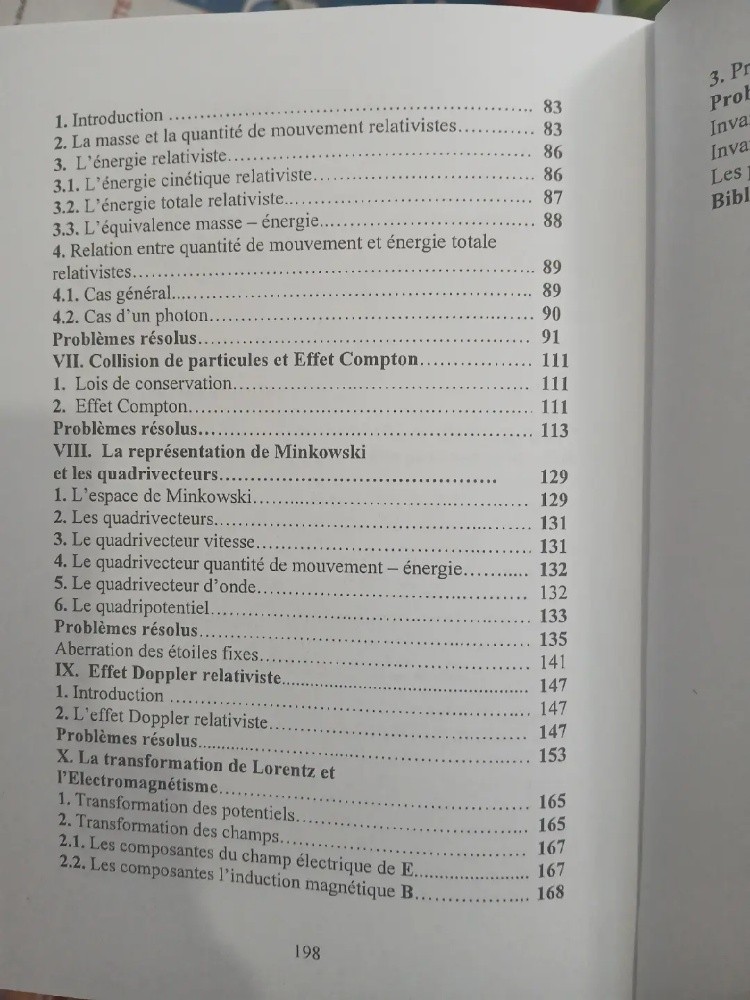 Livre Relativité restreinte - 4