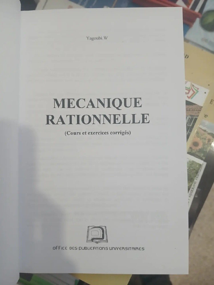 Livre Mécanique Rationnelle - 2