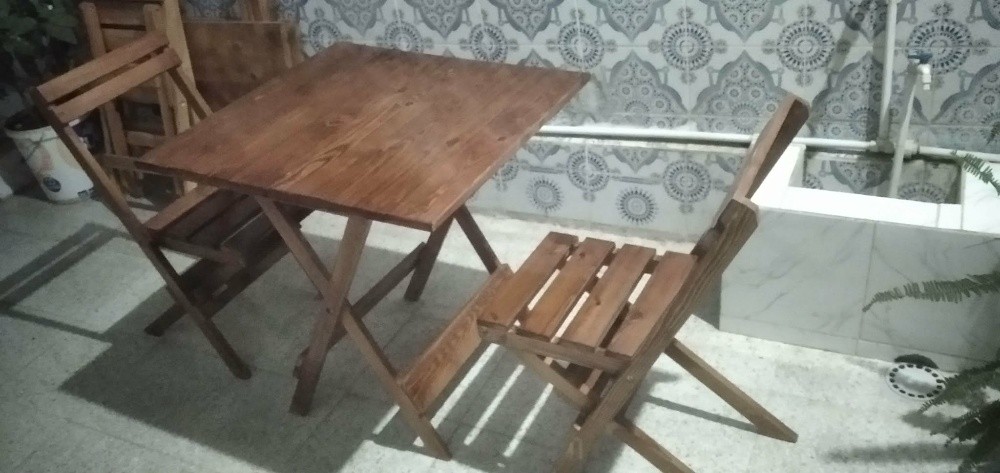 table deux chaises - 2
