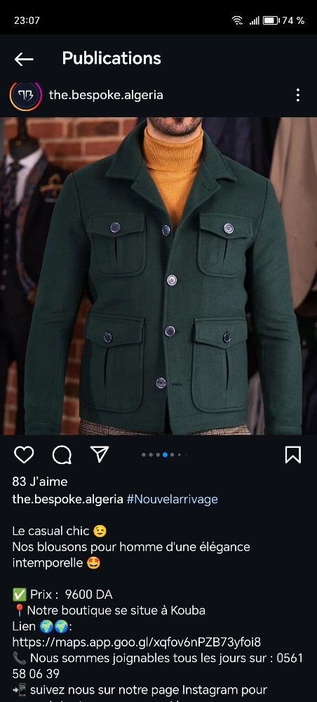 Blouson pour homme - 1