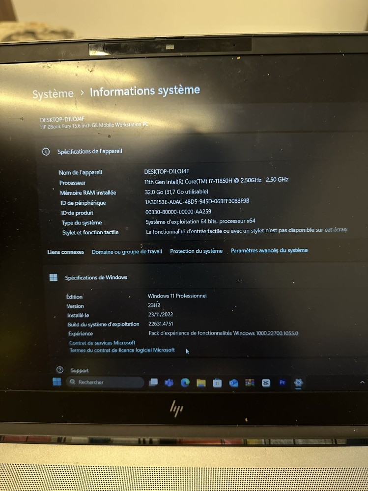 HP zbook - 3