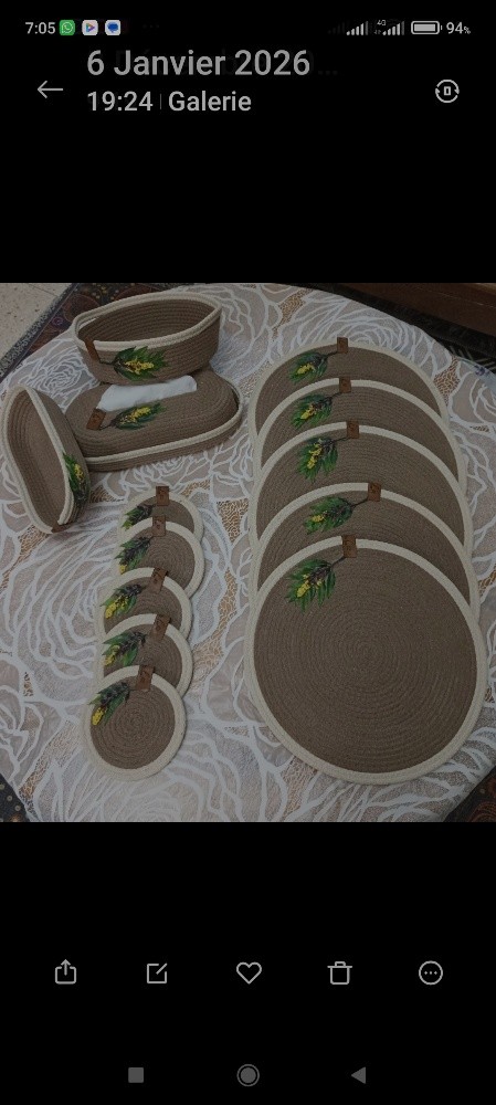 set de table en corde manifique - 1