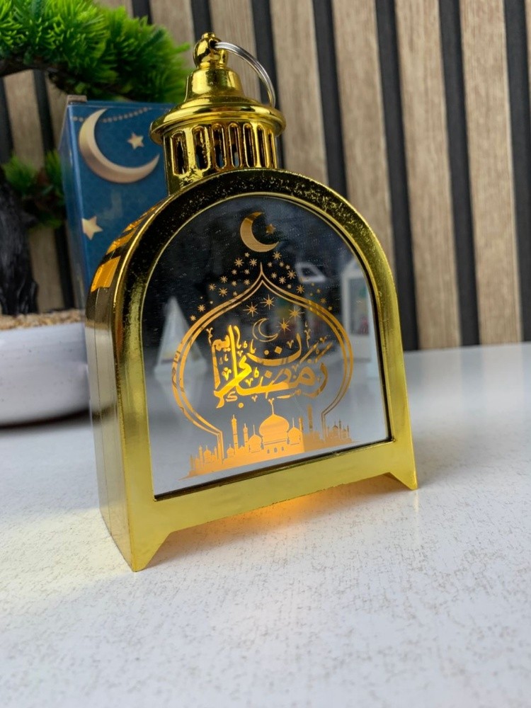 Lanterne de Ramadan Dorée LED - 2