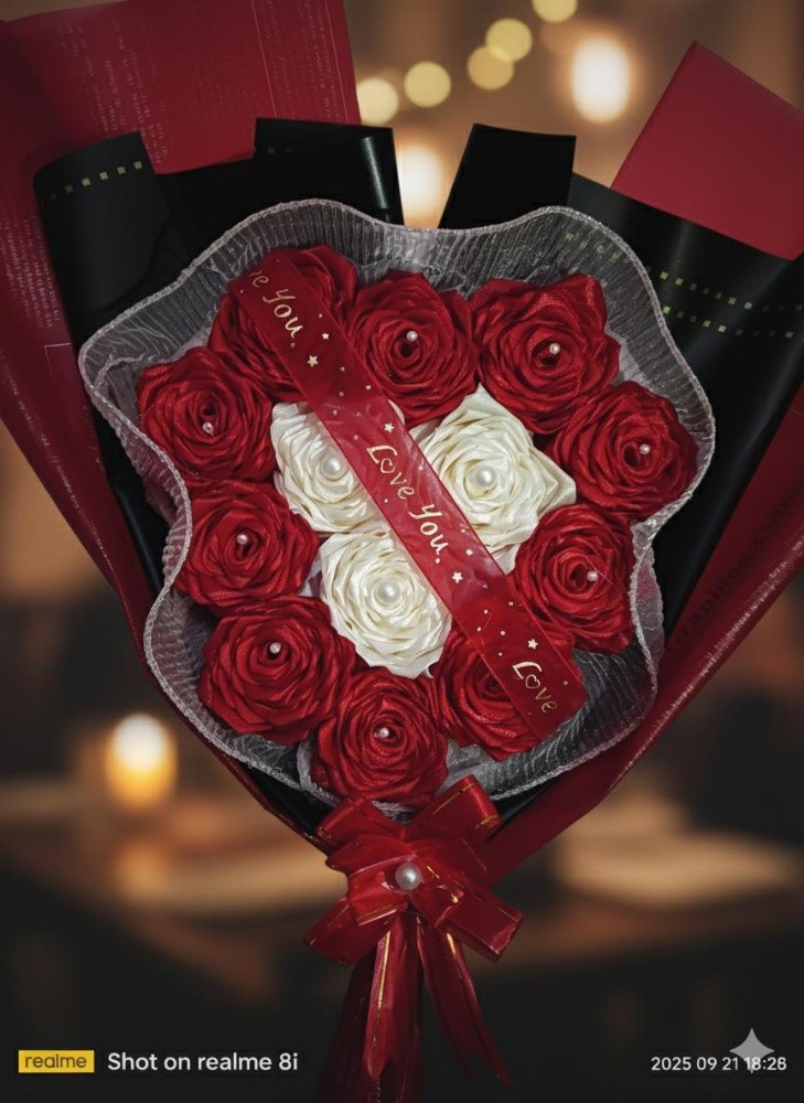 باقة ورود يدوية - 1