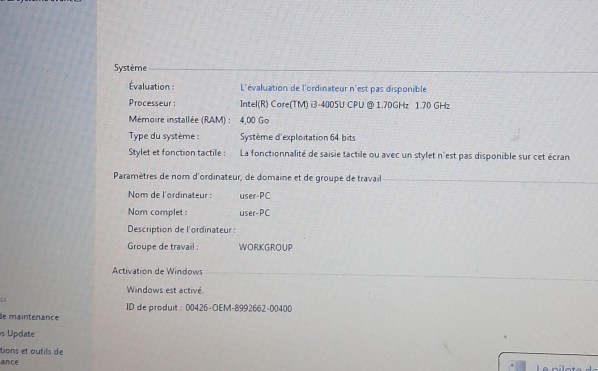 Disponible Laptop Dell - 3