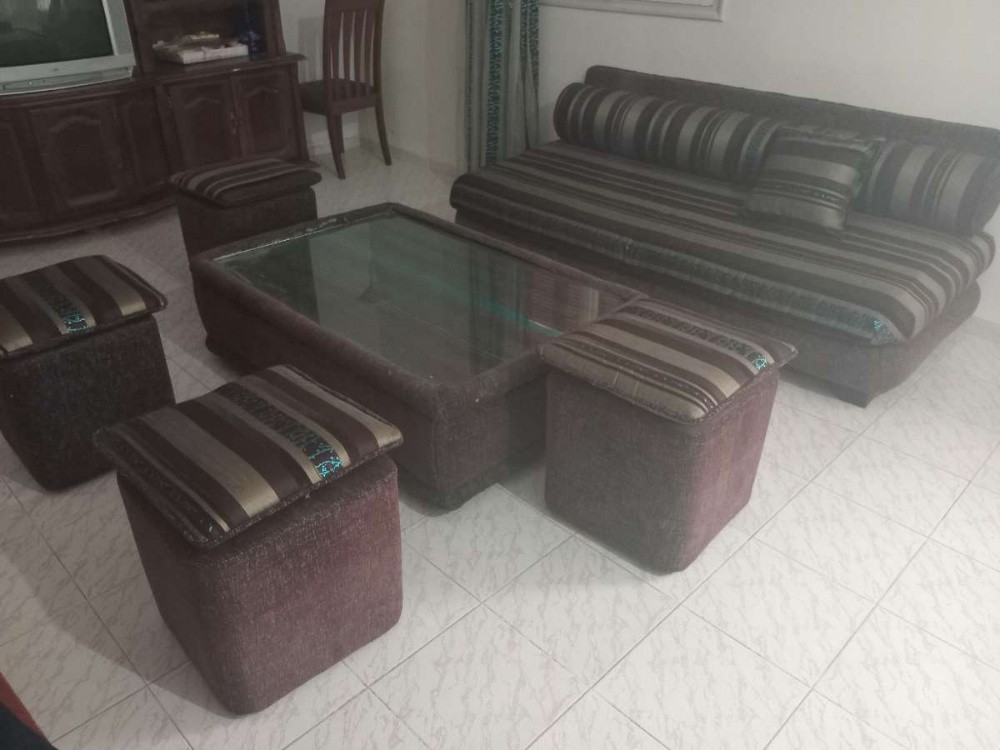 2fauteuils 4 tabourets table - 1