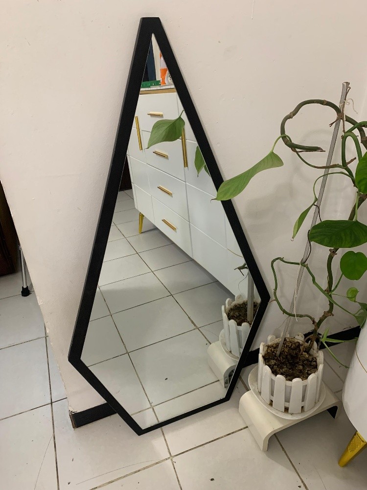 miroir décoratif en bois - 2