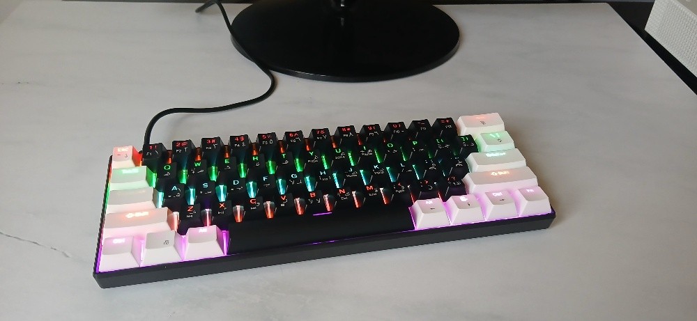 clavier mecanique bleu switch - 1