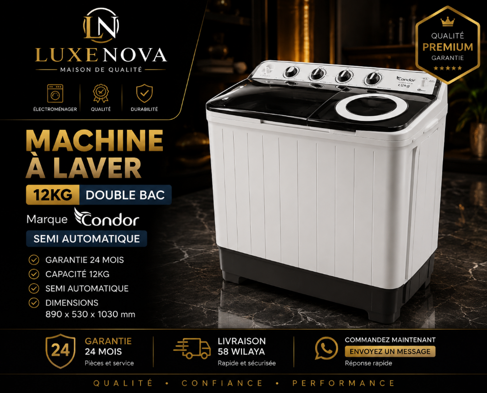 Machine À Laver 12Kg - 1