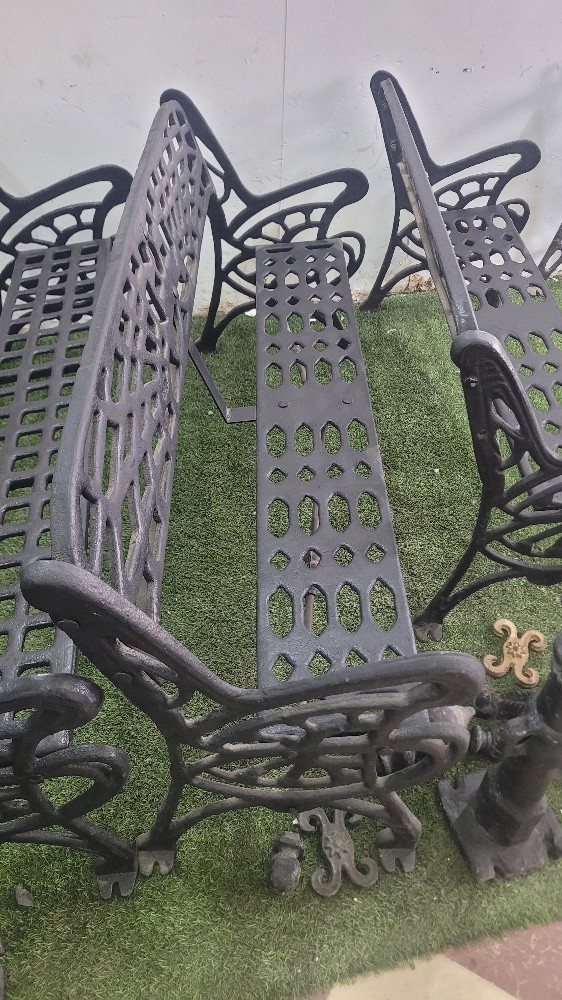 banc en fonte locale - 5