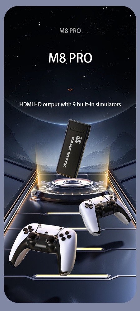 console de jeux vidéo M8 pro - 5