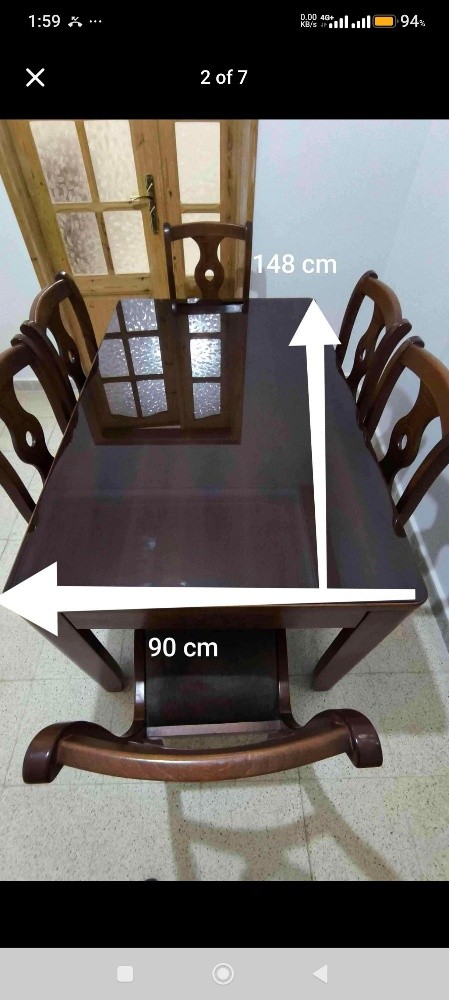 table salle à manger 6 places - 1