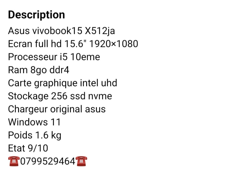 ASUS LAPTOP - 1