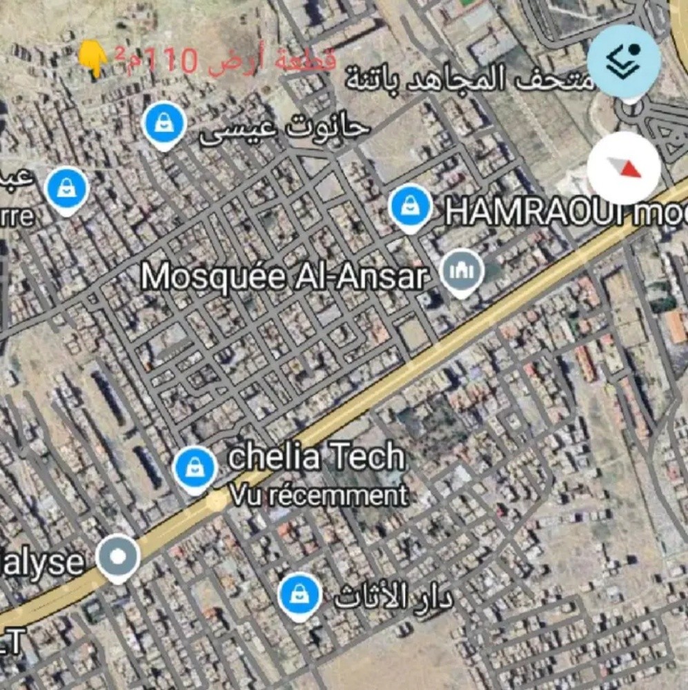 قطعة أرض 110م٢ في مدينة باتنة - 1