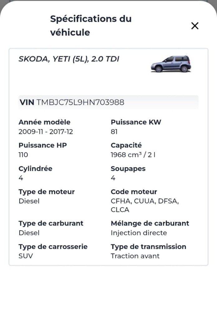 vente SKODA YETI - 15