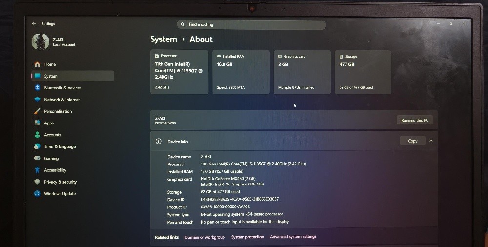 laptop Lenovo thinkpad  - 3