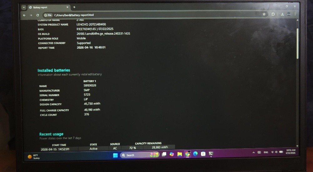 laptop Lenovo thinkpad  - 2