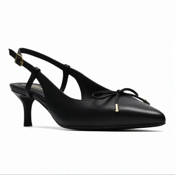 Clarks - Zarey Bow Black Leather - 1