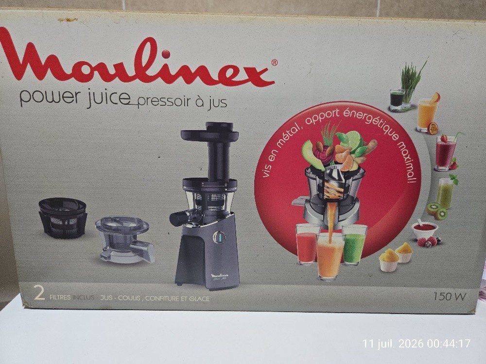 extrecteur de fruits et sorbets avec 2 filtres.moulinex. - 1