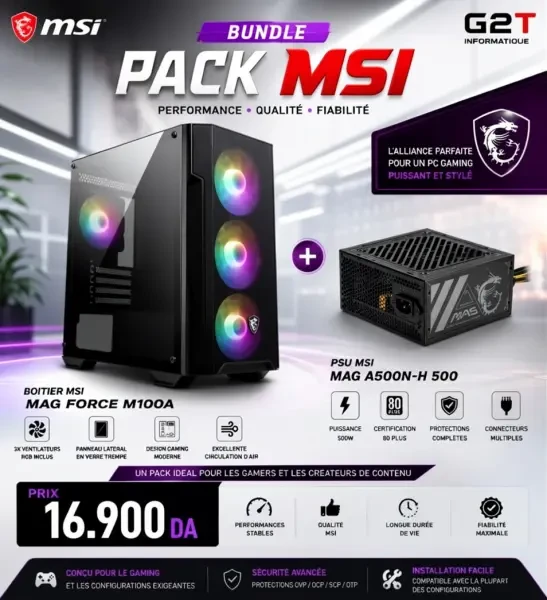 BUNDLE MSI BOITIER MSI MAG FORCE - 1