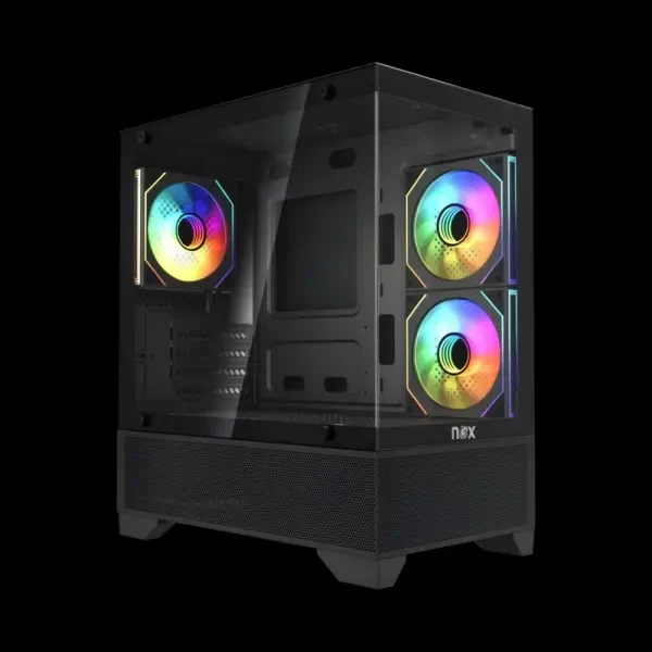 BOITIER NOX RAVEN BLACK 3 FAN - 1